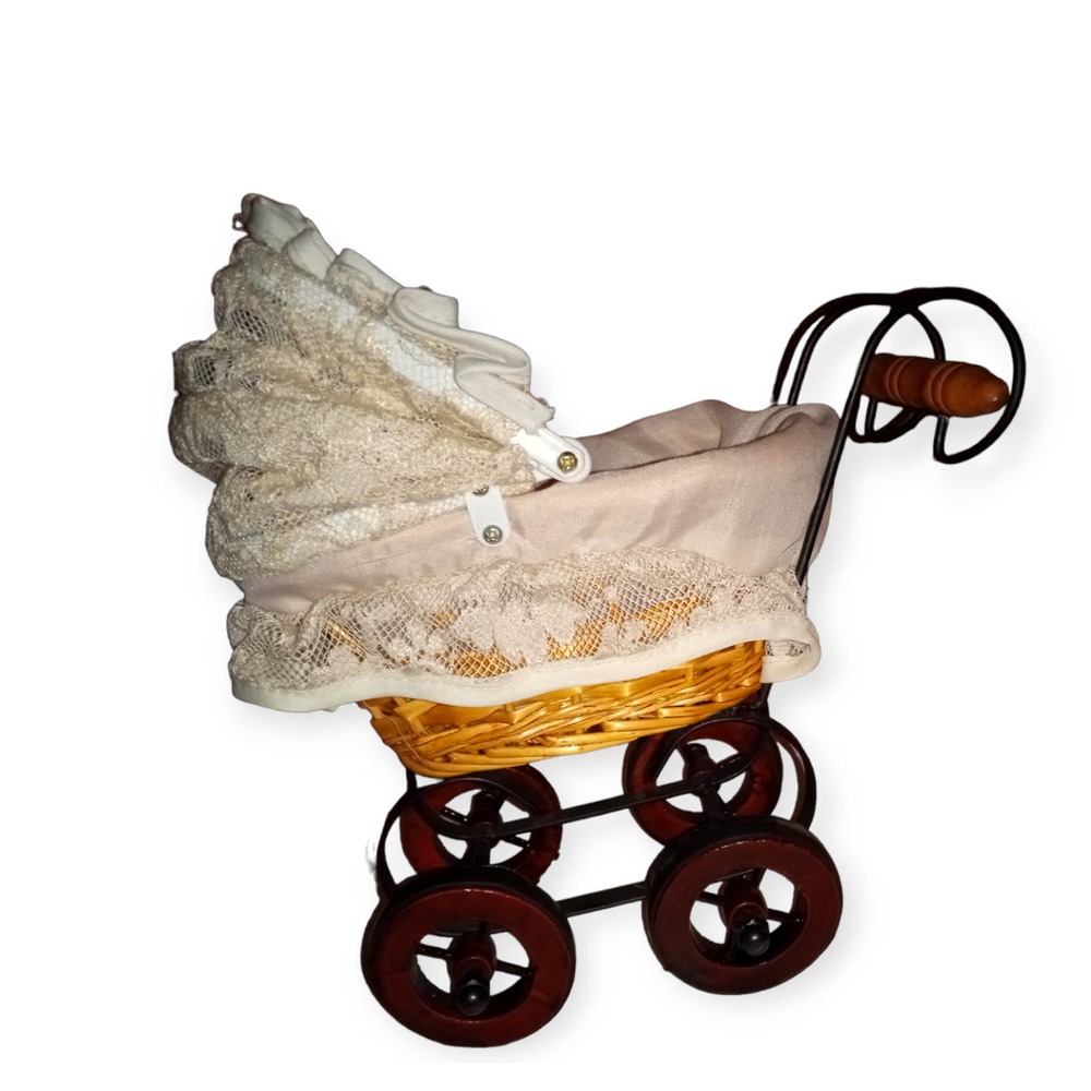 Vintage Baby Doll Pram Carriage Stroller